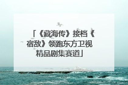 《藏海传》接档《宿敌》领跑东方卫视精品剧集赛道