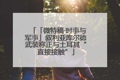 「微特稿·时事与军事」叙利亚库尔德武装称正与土耳其“直接接触”
