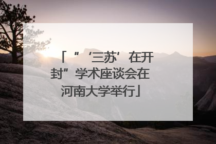 “‘三苏’在开封”学术座谈会在河南大学举行