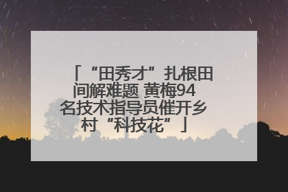 “田秀才”扎根田间解难题 黄梅94名技术指导员催开乡村“科技花”