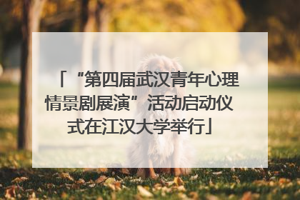 “第四届武汉青年心理情景剧展演”活动启动仪式在江汉大学举行