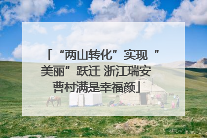 “两山转化”实现“美丽”跃迁 浙江瑞安曹村满是幸福颜
