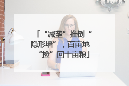 “减垄”推倒“隐形墙”，百亩地“捡”回十亩粮
