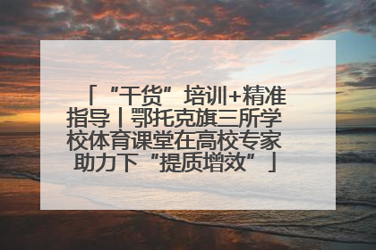 “干货”培训+精准指导丨鄂托克旗三所学校体育课堂在高校专家助力下“提质增效”