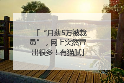 “月薪5万被裁员”，网上突然冒出很多！有猫腻