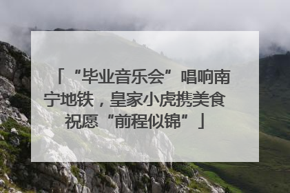 “毕业音乐会”唱响南宁地铁，皇家小虎携美食祝愿“前程似锦”