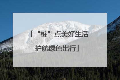 “桩”点美好生活 护航绿色出行