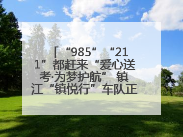 “985”“211”都赶来“爱心送考·为梦护航” 镇江“镇悦行”车队正式发车“赶考”