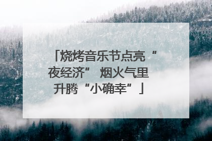 烧烤音乐节点亮“夜经济” 烟火气里升腾“小确幸”