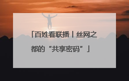 百姓看联播丨丝网之都的“共享密码”