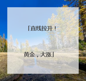 直线拉升！黄金，大涨