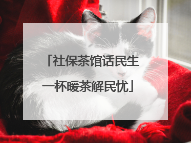 社保茶馆话民生 一杯暖茶解民忧