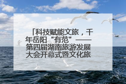 科技赋能文旅，千年岳阳“有范”——第四届湖南旅游发展大会开幕式暨文化旅游推介会侧记