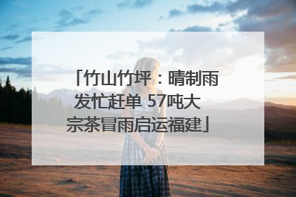 竹山竹坪：晴制雨发忙赶单 57吨大宗茶冒雨启运福建