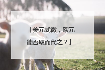 美元式微，欧元能否取而代之？