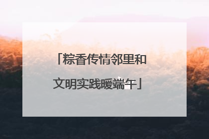 粽香传情邻里和 文明实践暖端午