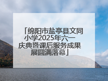 绵阳市盐亭县文同小学2025年六一庆典暨课后服务成果展圆满落幕