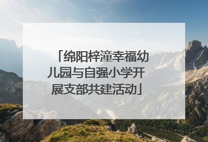 绵阳梓潼幸福幼儿园与自强小学开展支部共建活动