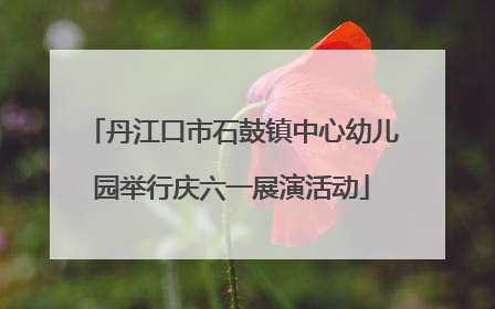 丹江口市石鼓镇中心幼儿园举行庆六一展演活动