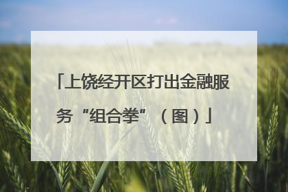 上饶经开区打出金融服务“组合拳”（图）