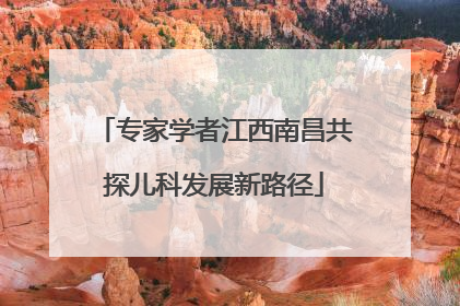 专家学者江西南昌共探儿科发展新路径
