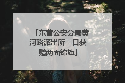 东营公安分局黄河路派出所一日获赠两面锦旗