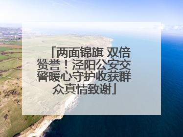 两面锦旗 双倍赞誉！泾阳公安交警暖心守护收获群众真情致谢