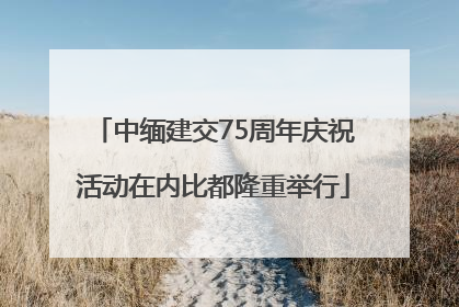 中缅建交75周年庆祝活动在内比都隆重举行
