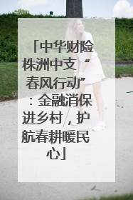 中华财险株洲中支“春风行动”：金融消保进乡村，护航春耕暖民心