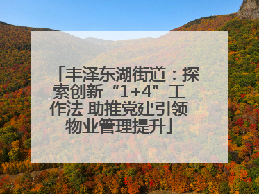 丰泽东湖街道：探索创新“1+4”工作法 助推党建引领物业管理提升