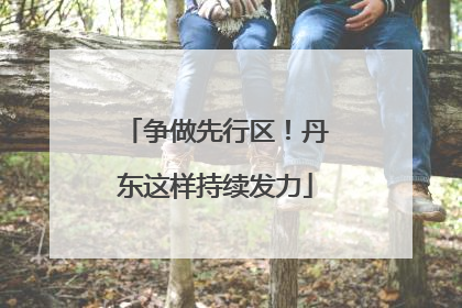 争做先行区！丹东这样持续发力