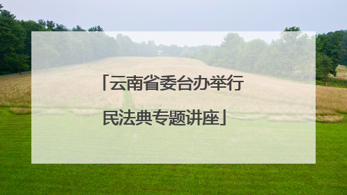 云南省委台办举行民法典专题讲座