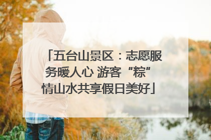 五台山景区：志愿服务暖人心 游客“粽”情山水共享假日美好