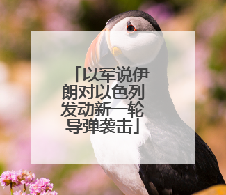 以军说伊朗对以色列发动新一轮导弹袭击