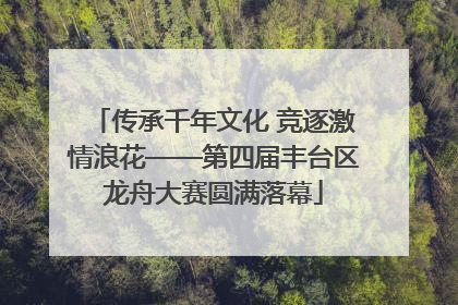 传承千年文化 竞逐激情浪花——第四届丰台区龙舟大赛圆满落幕