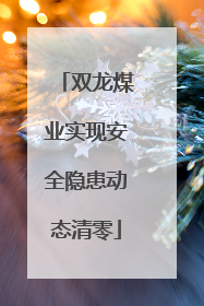双龙煤业实现安全隐患动态清零