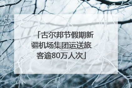 古尔邦节假期新疆机场集团运送旅客逾80万人次