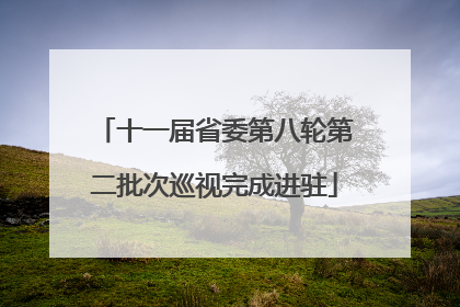 十一届省委第八轮第二批次巡视完成进驻
