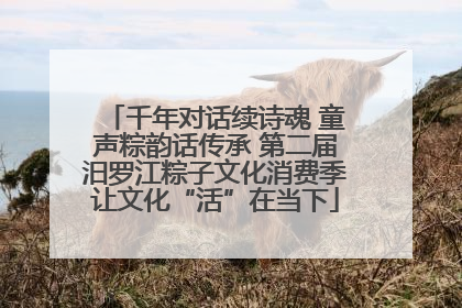 千年对话续诗魂 童声粽韵话传承 第二届汨罗江粽子文化消费季让文化“活”在当下