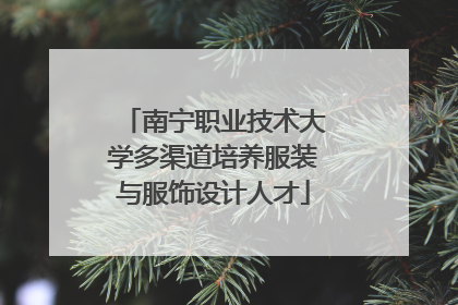 南宁职业技术大学多渠道培养服装与服饰设计人才