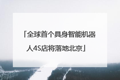 全球首个具身智能机器人4S店将落地北京