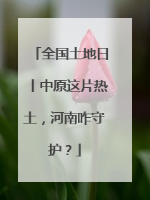 全国土地日丨中原这片热土，河南咋守护？