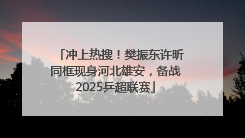 冲上热搜！樊振东许昕同框现身河北雄安，备战2025乒超联赛