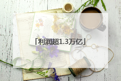 利润超1.3万亿