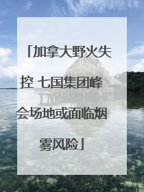 加拿大野火失控 七国集团峰会场地或面临烟雾风险