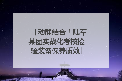 动静结合！陆军某团实战化考核检验装备保养质效