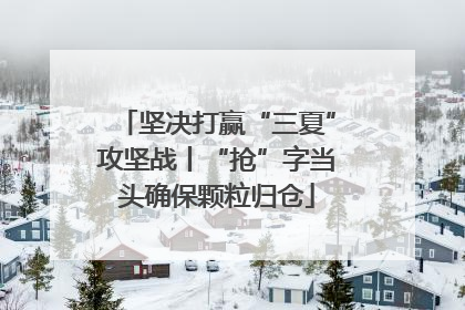 坚决打赢“三夏”攻坚战丨“抢”字当头确保颗粒归仓