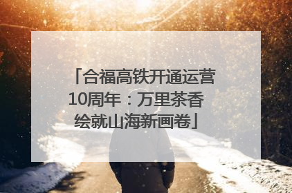 合福高铁开通运营10周年：万里茶香绘就山海新画卷