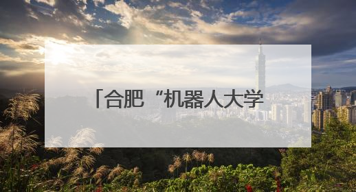 合肥“机器人大学”开班了 全国招收机器人“练习生”