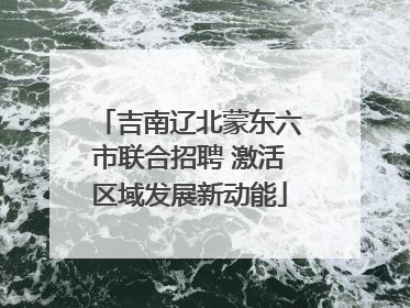 吉南辽北蒙东六市联合招聘 激活区域发展新动能
